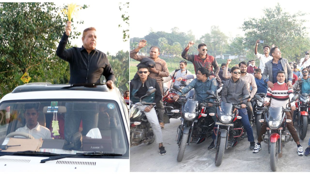 বগুড়ার গাবতলীতে বিএনপির নির্বাচনি  প্রচারণা ও কর্মী সভা অনুষ্ঠিত